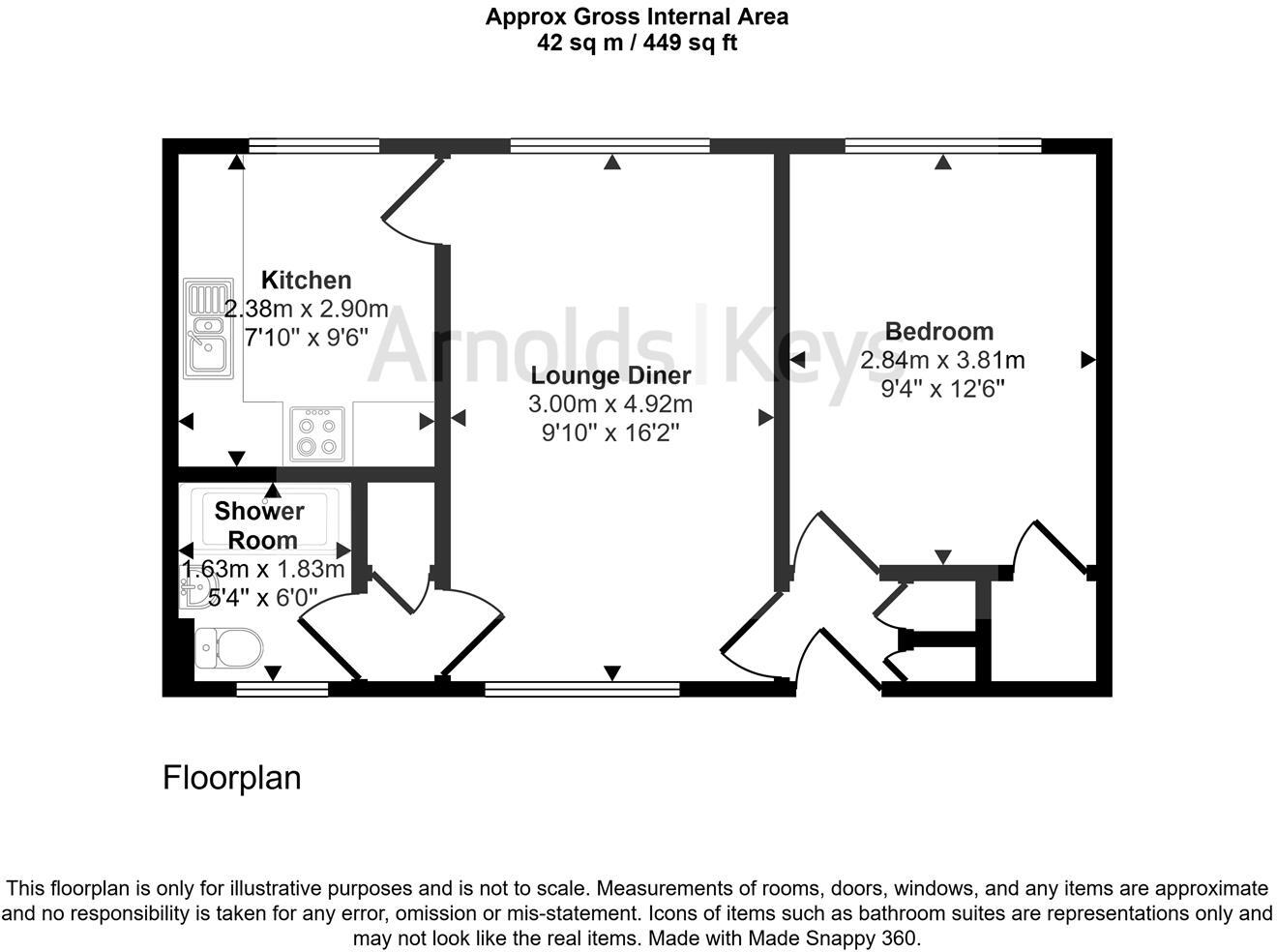 Armes Street, Norwich floorplan
