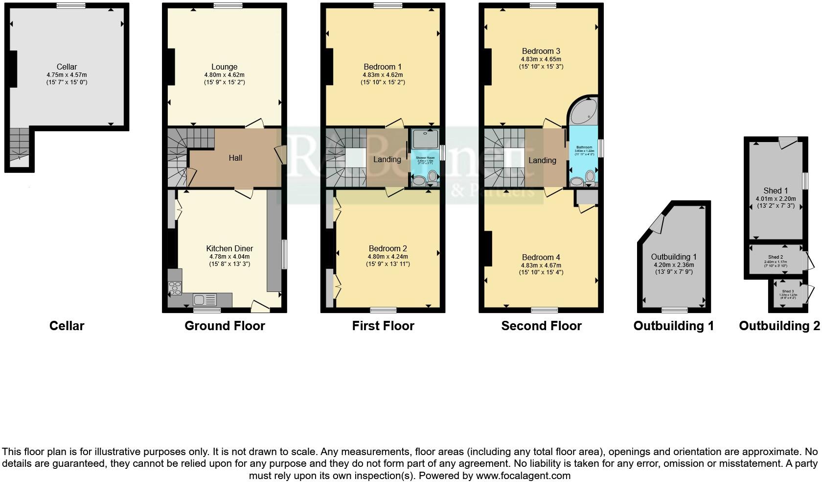 Loves Grove, Worcester, Worcestershire, WR1 floorplan
