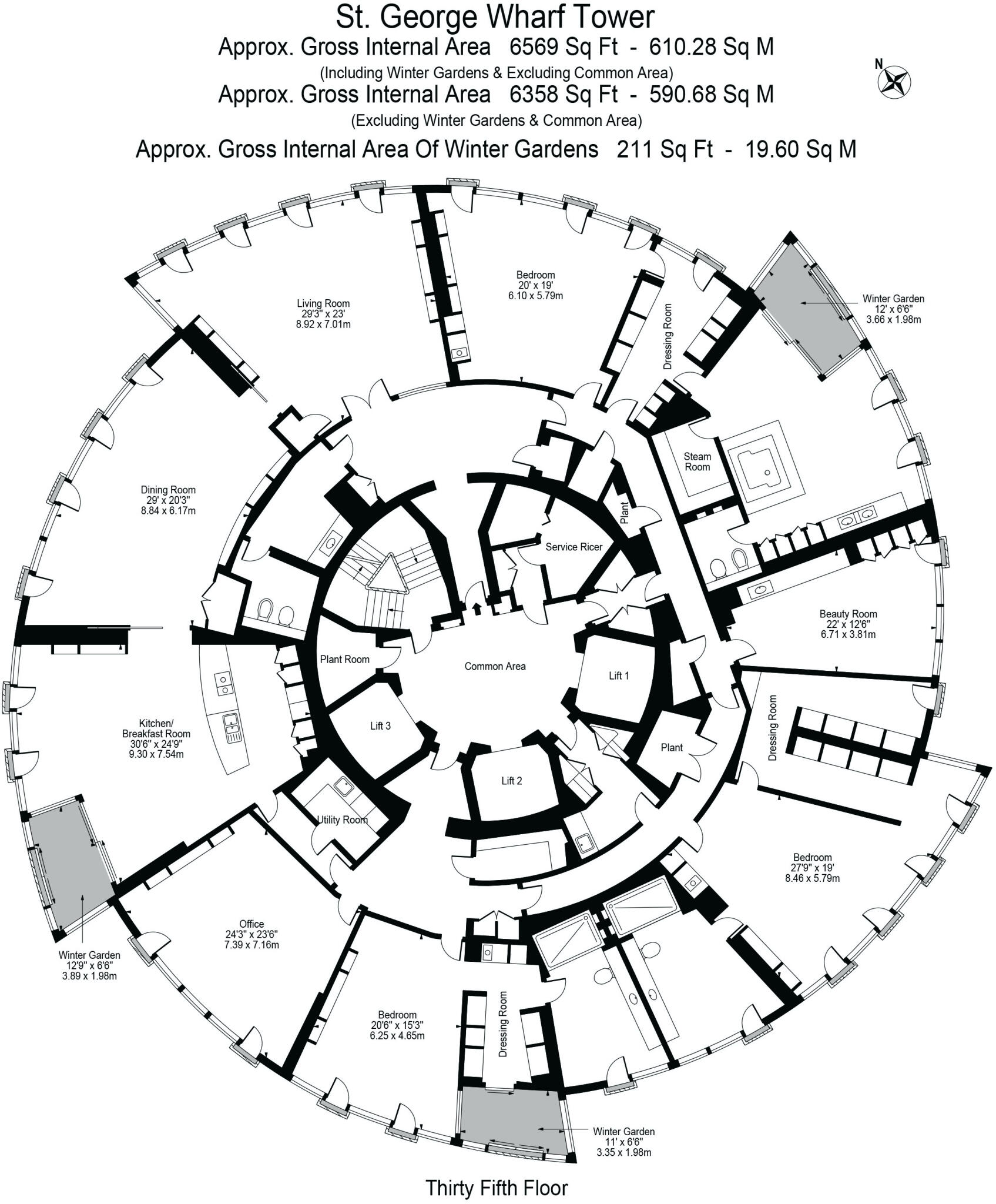 St George Wharf, Vauxhall, London, SW8 floorplan