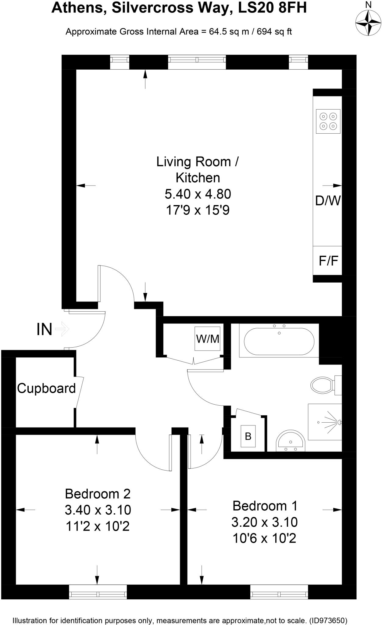 Athens, Silver Cross Way, Leeds, West Yorkshire, LS20 floorplan