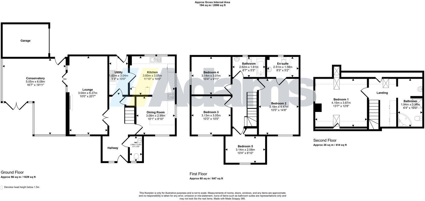 Holford Moss, Sandymoor WA7 floorplan
