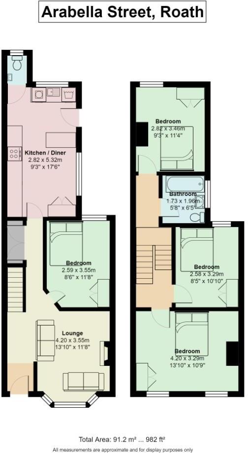 Arabella Street, Roath floorplan