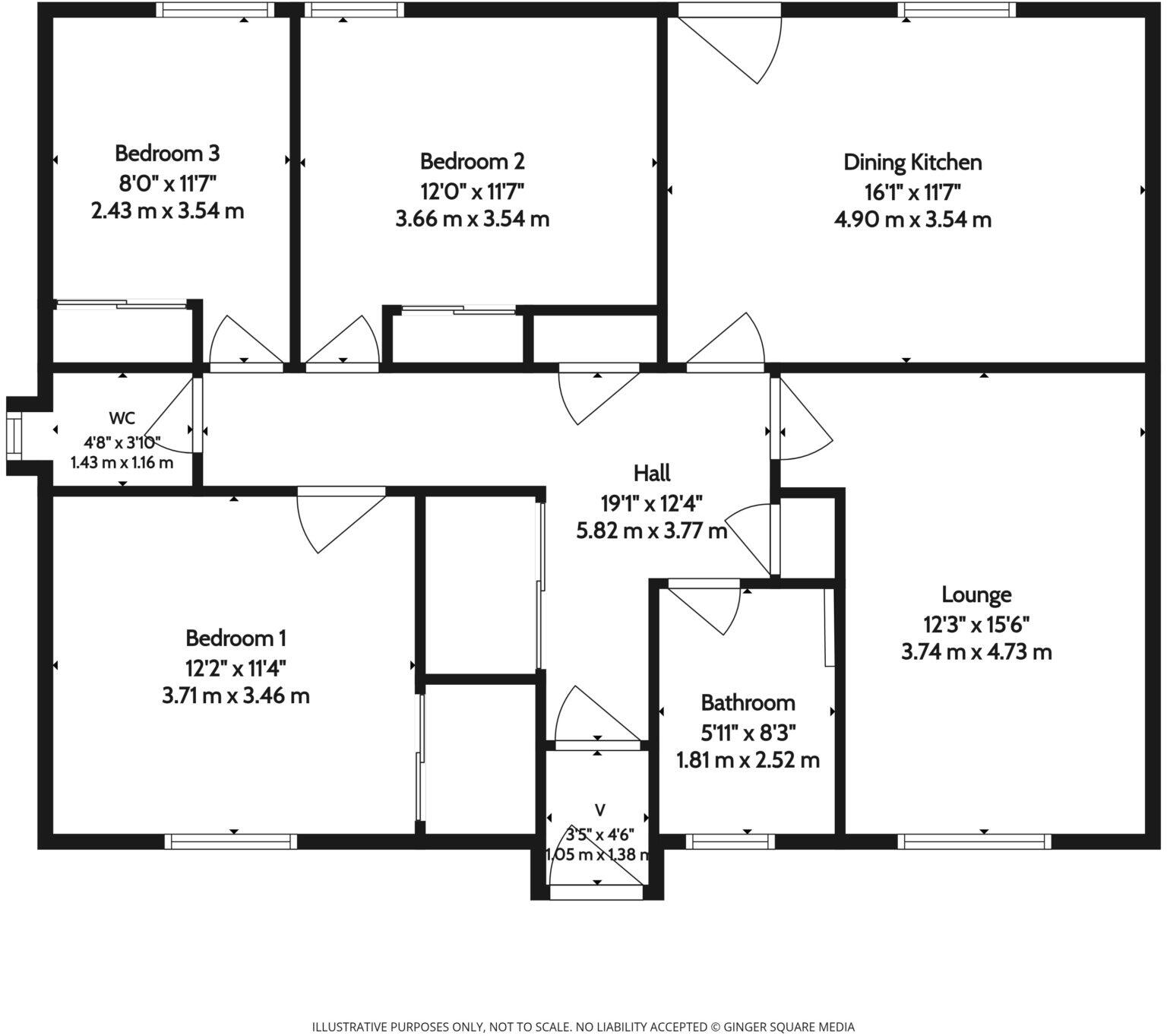 28 Springvale Street, Saltcoats, KA21 5LP floorplan