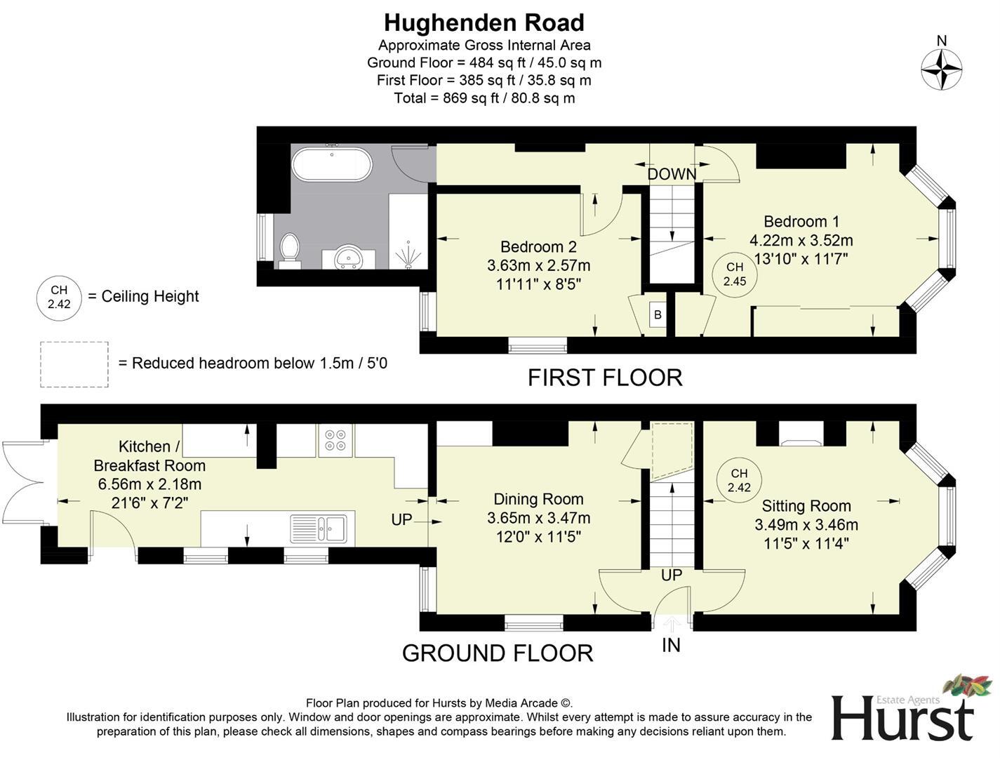 Hughenden Road, High Wycombe (no Chain) floorplan
