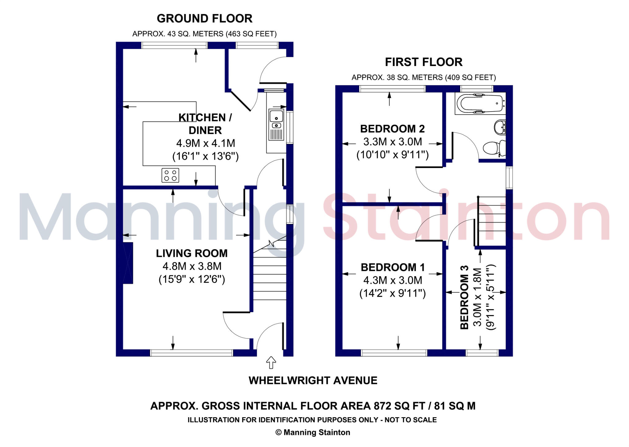 Wheelwright Avenue, Leeds, West Yorkshire floorplan