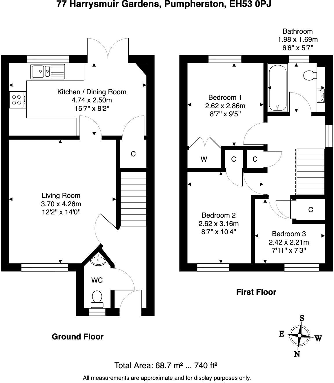 Harrysmuir Gardens, Pumpherston, Livingston, West Lothian, EH53 floorplan