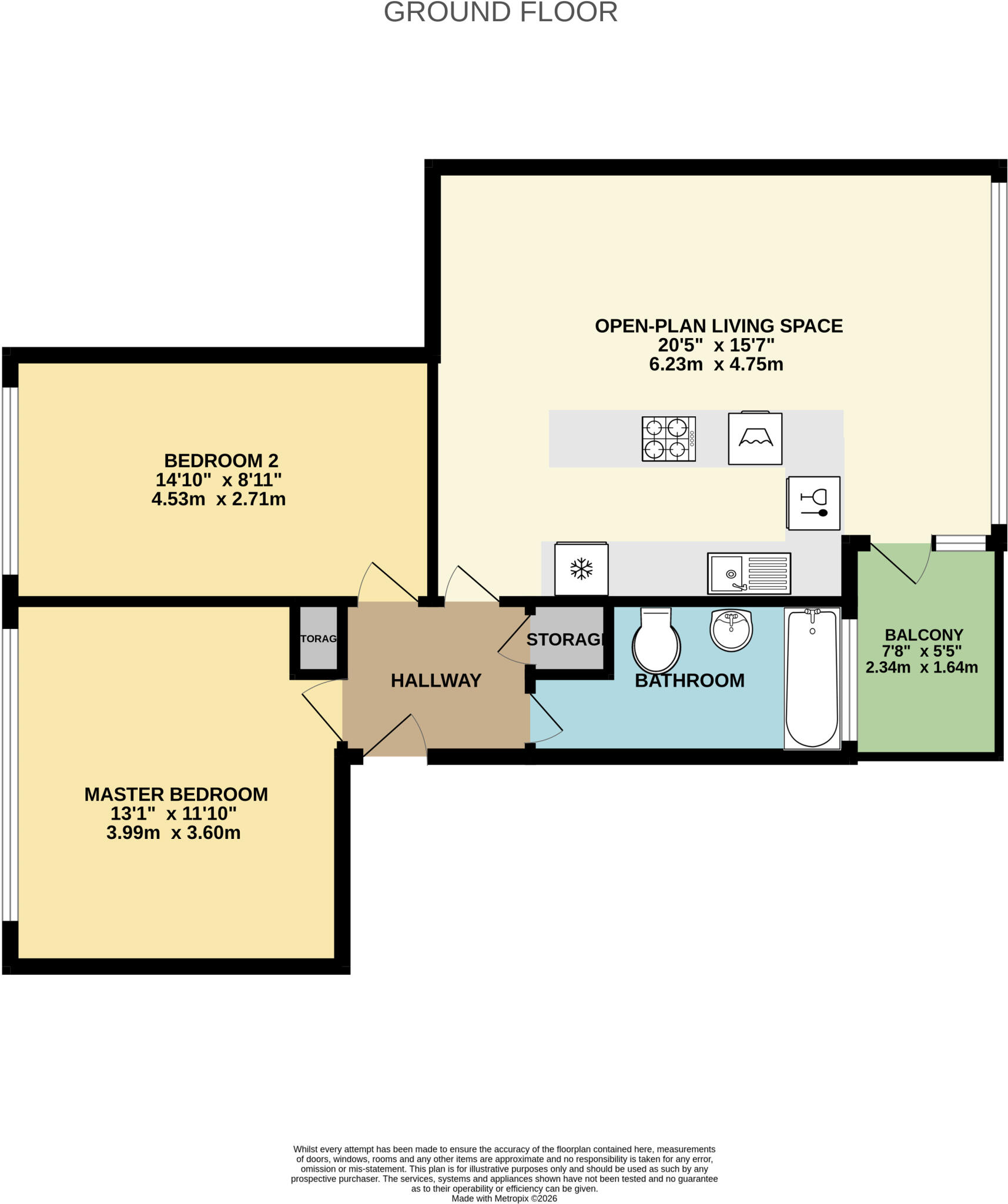Masham Court, Shaw Lane, Leeds, LS6 floorplan
