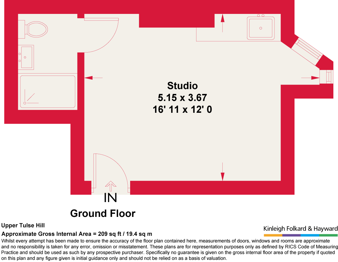 Upper Tulse Hill, Brixton, London, SW2 floorplan