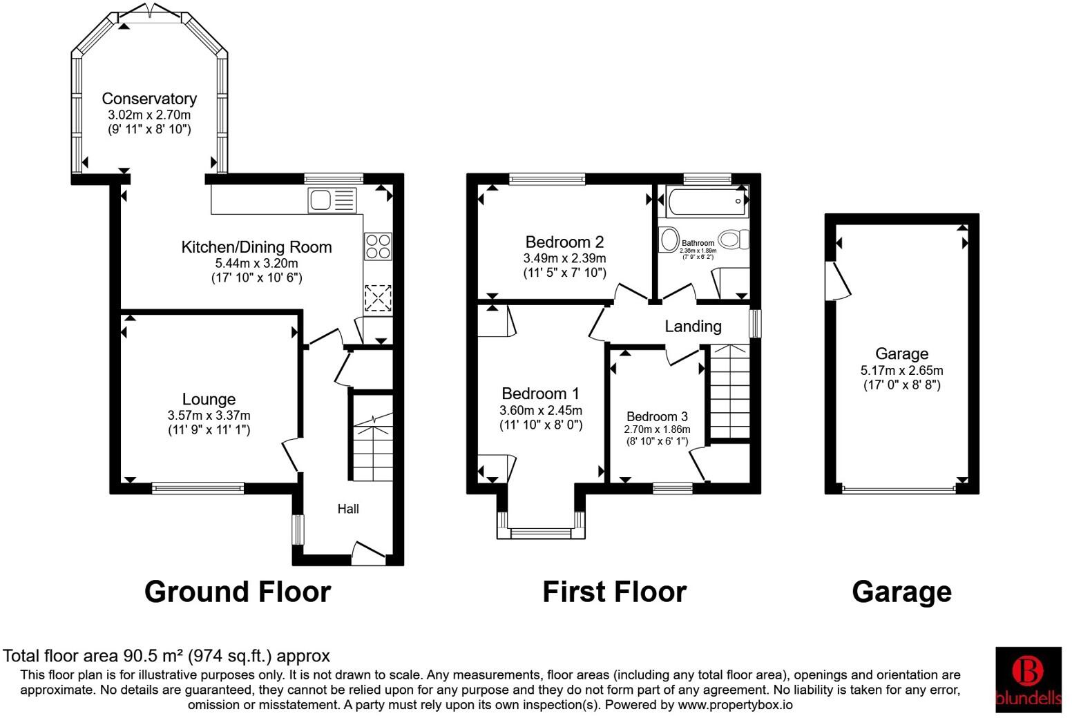 St. Lukes Close, Dunsville, Doncaster, South Yorkshire, DN7 floorplan
