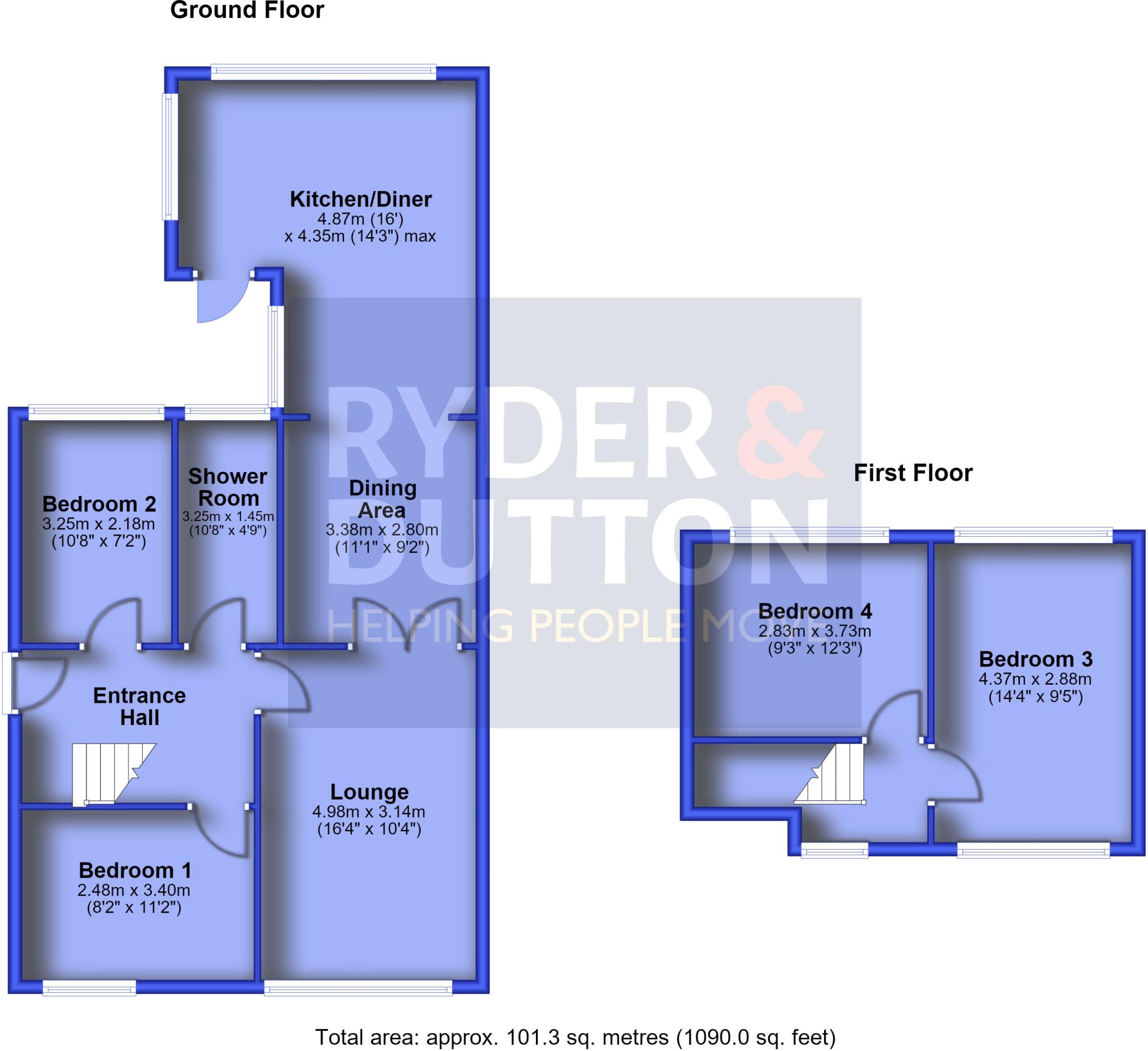 Ferndale Close, Oldham, Greater Manchester, OL4 floorplan