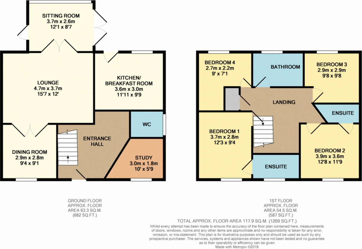 Rustic Close, Braintree floorplan