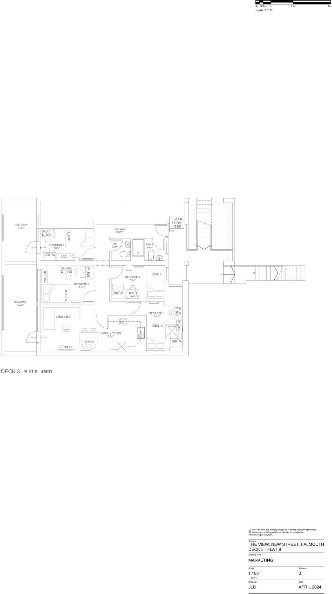 Flat 8, The View, New Street TR11 3LQ floorplan