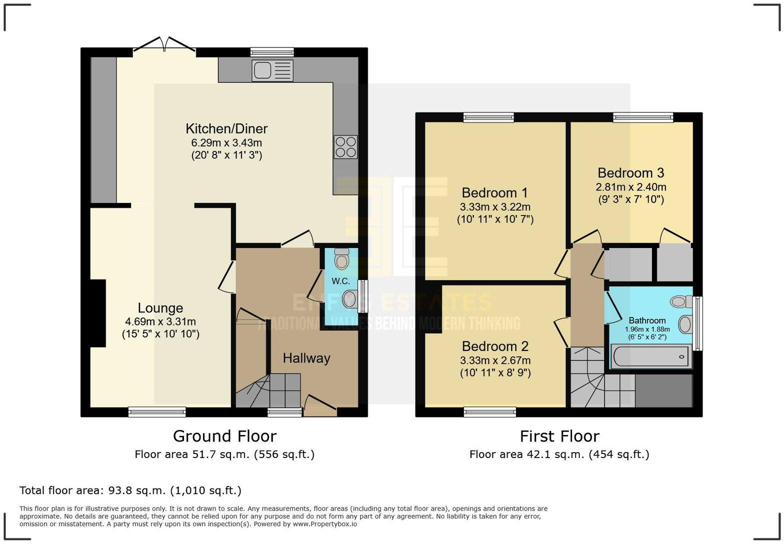 Troon Close, Colwyn Heights, LL29 floorplan