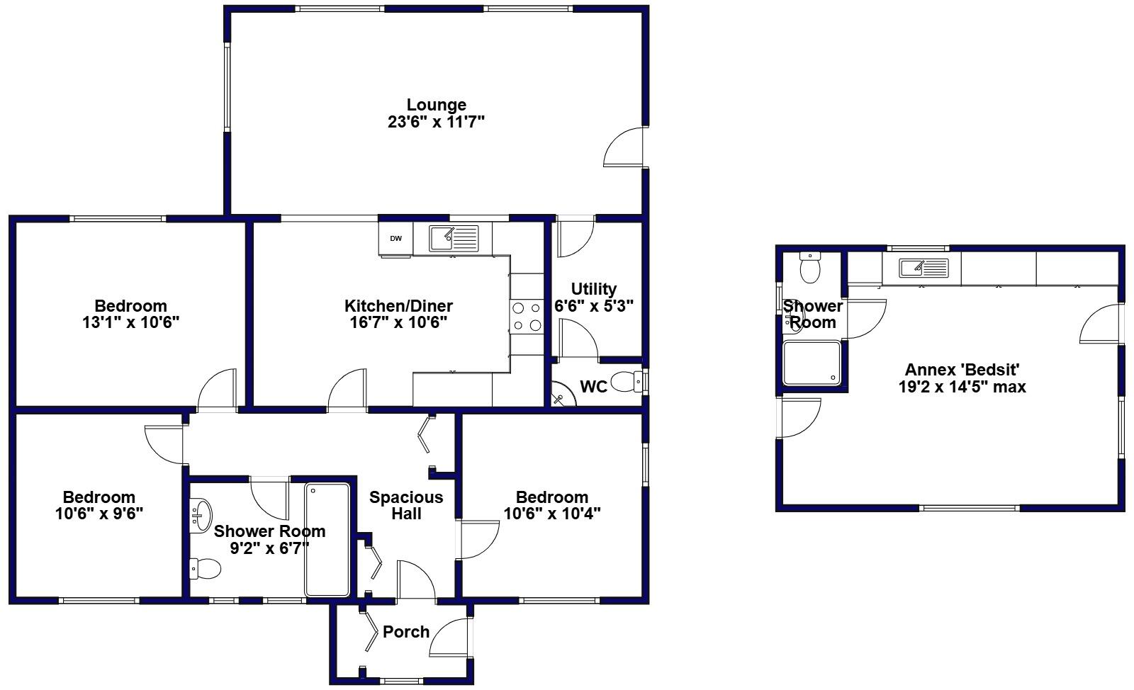 Pennington Close, West Moors, Ferndown, Dorset, BH22 floorplan
