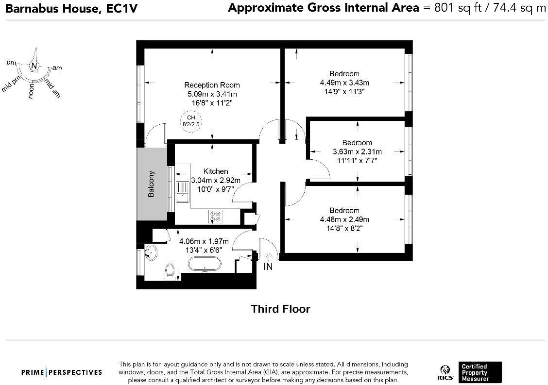 Barnabas House, Central Street, EC1V floorplan