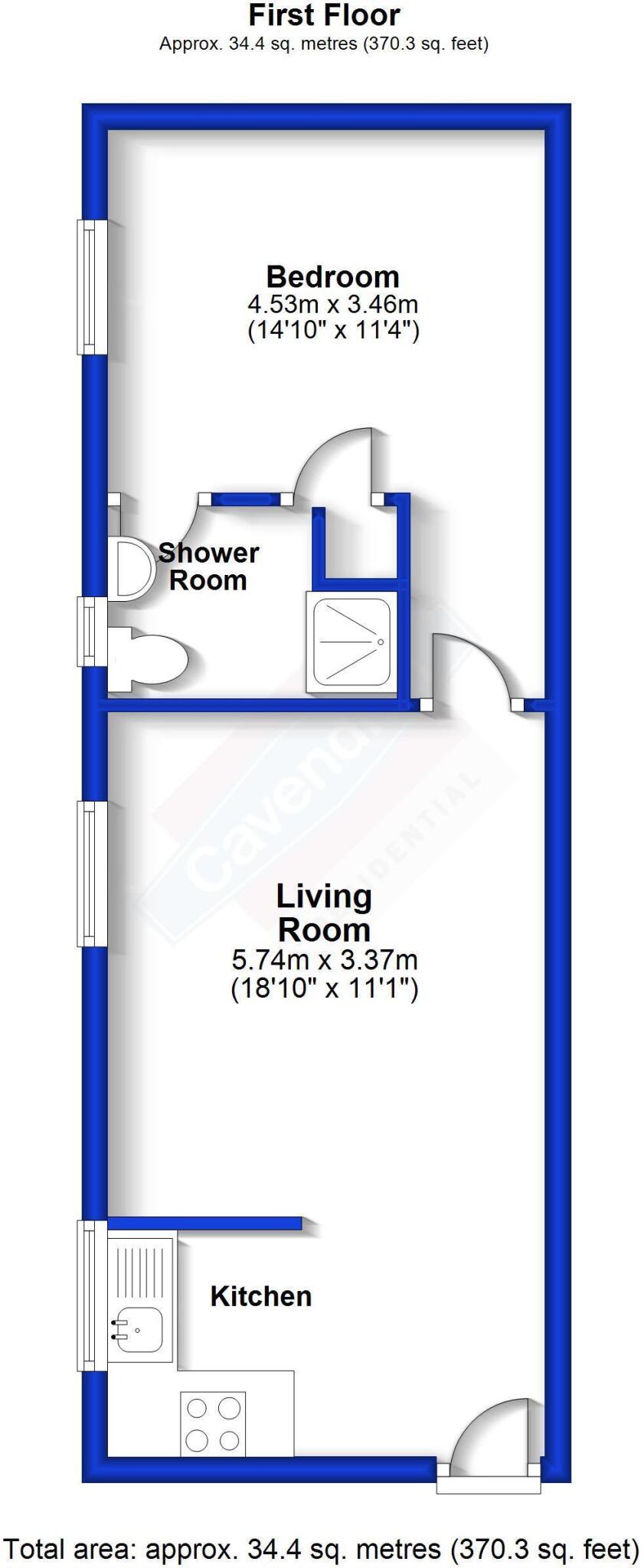 Flat 3, 79 Hoole Road, Hoole, Chester floorplan