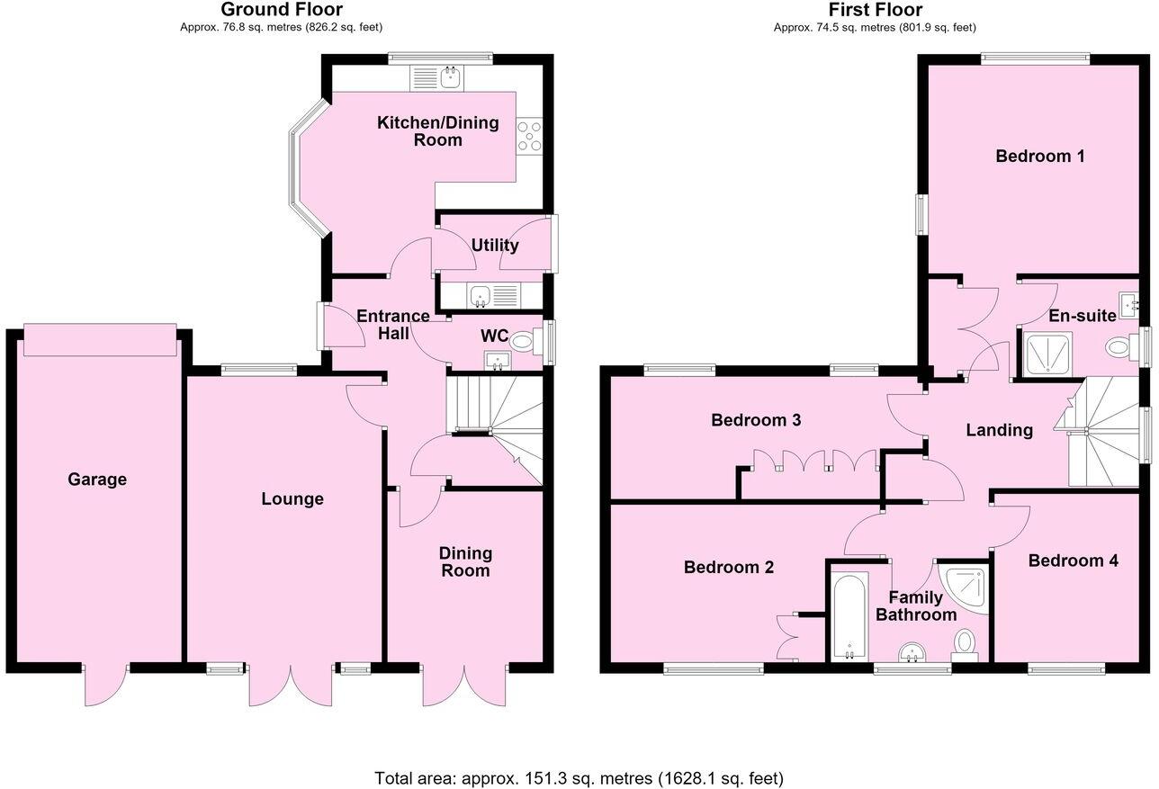 Windsor Way, Broughton Astley, Leicester, LE9 floorplan