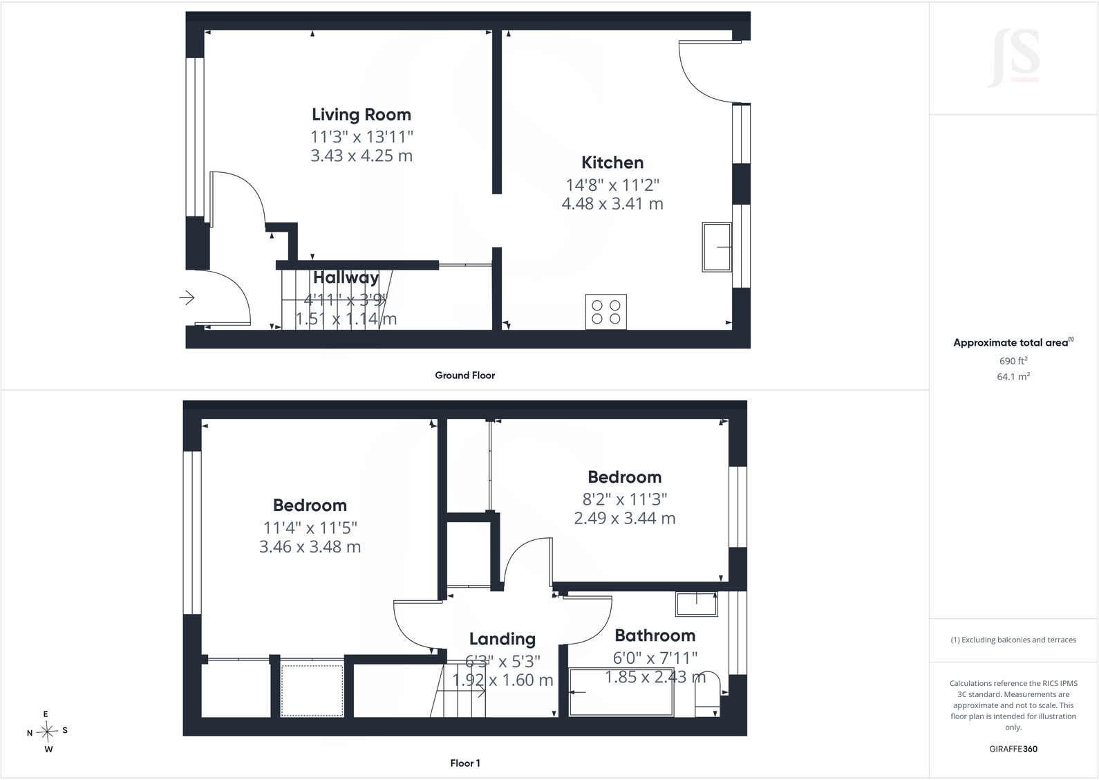 Hayley Road, Lancing, BN15 9HA floorplan