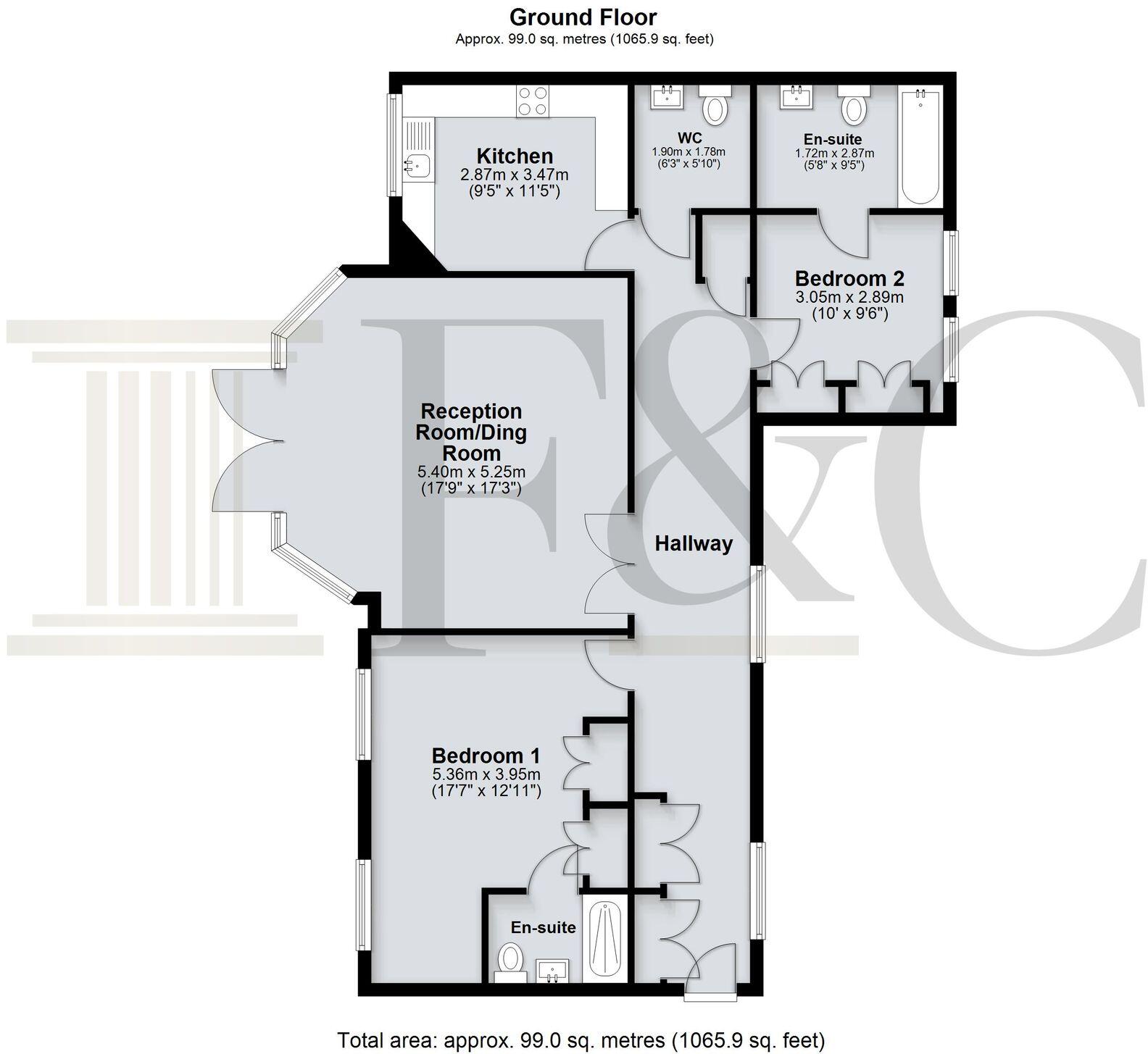 The Brownings, Beningfield Drive, Napsbury Park, St Albans, AL2 1GH floorplan