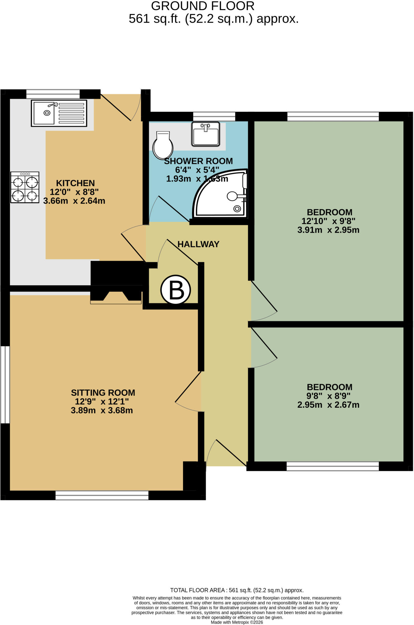 Kennedy Avenue, Halesworth floorplan