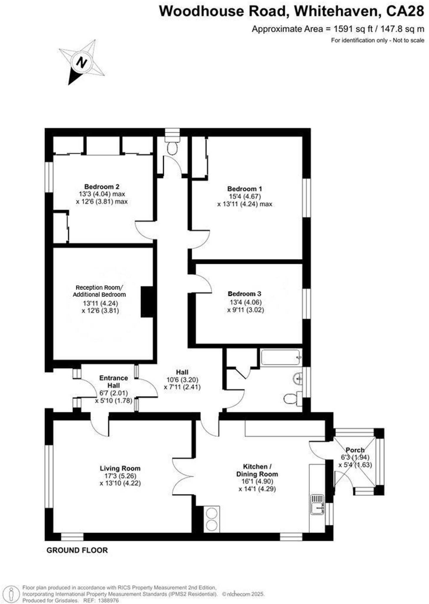 Woodhouse Road, Whitehaven, CA28 floorplan