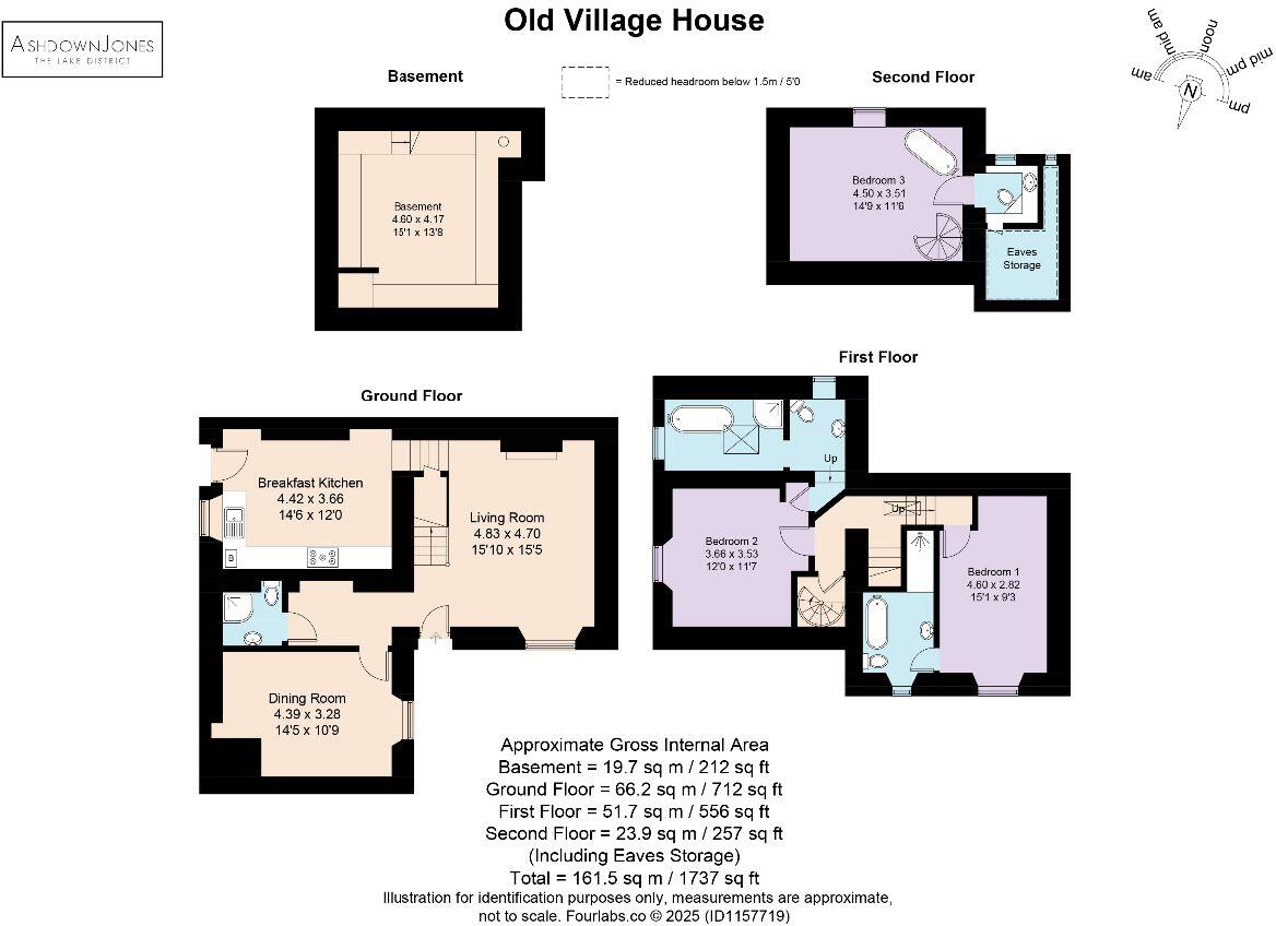 Old Village House, No. 5 Victoria Street, Windermere, LA23 1AD floorplan
