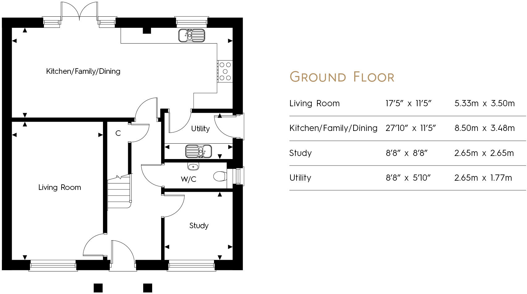 The Nightingales, Crowborough floorplan