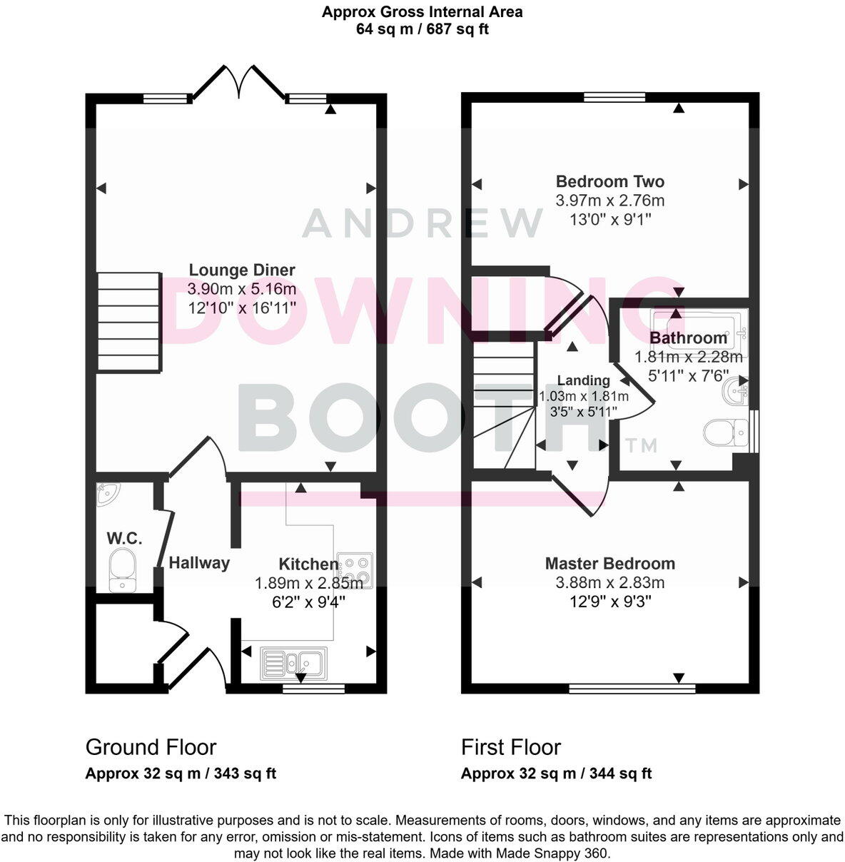 Goring Drive, Fradley, WS13 8ZB floorplan