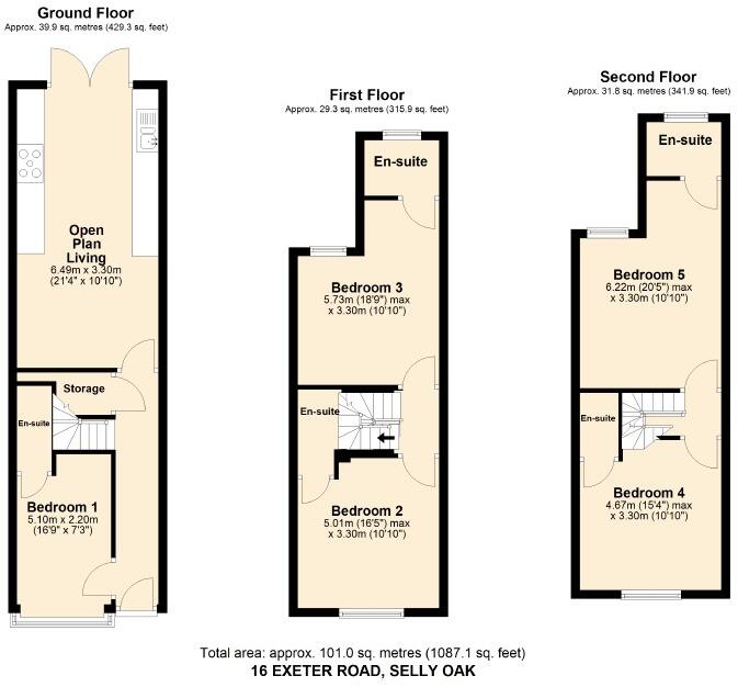 Exeter Road, Birmingham floorplan
