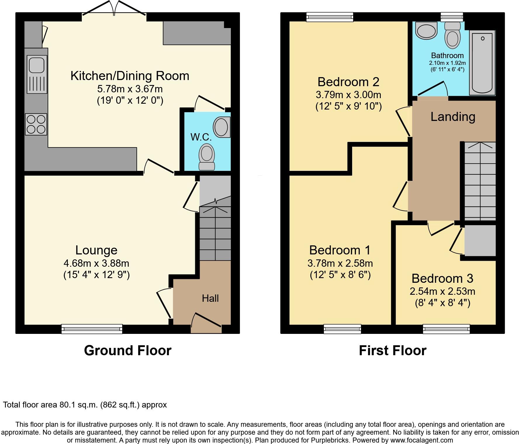 Humble Close, Newcastle upon Tyne, NE27 floorplan