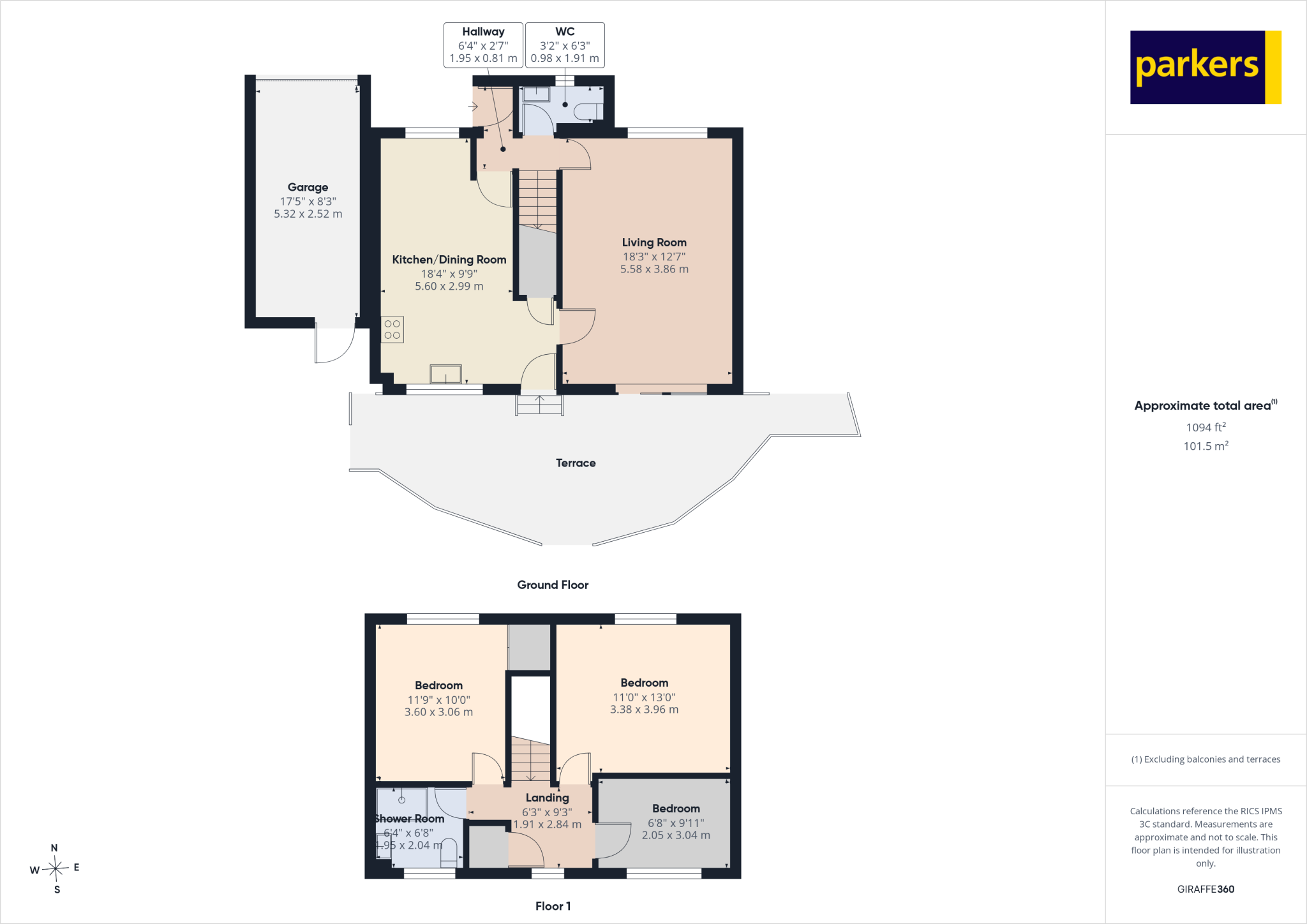 Minden Close, Chineham, Basingstoke, Hampshire, RG24 floorplan