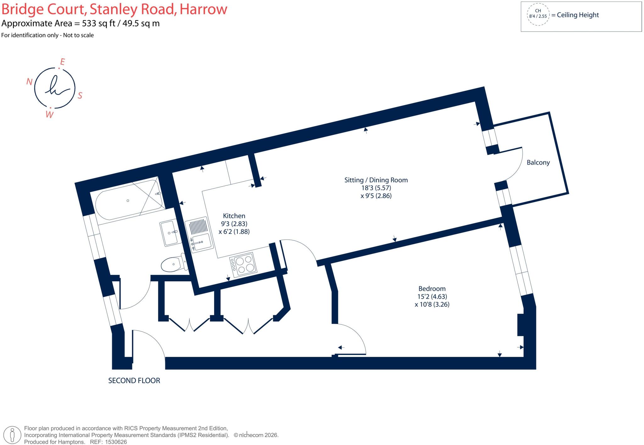 Stanley Road Harrow HA2 floorplan