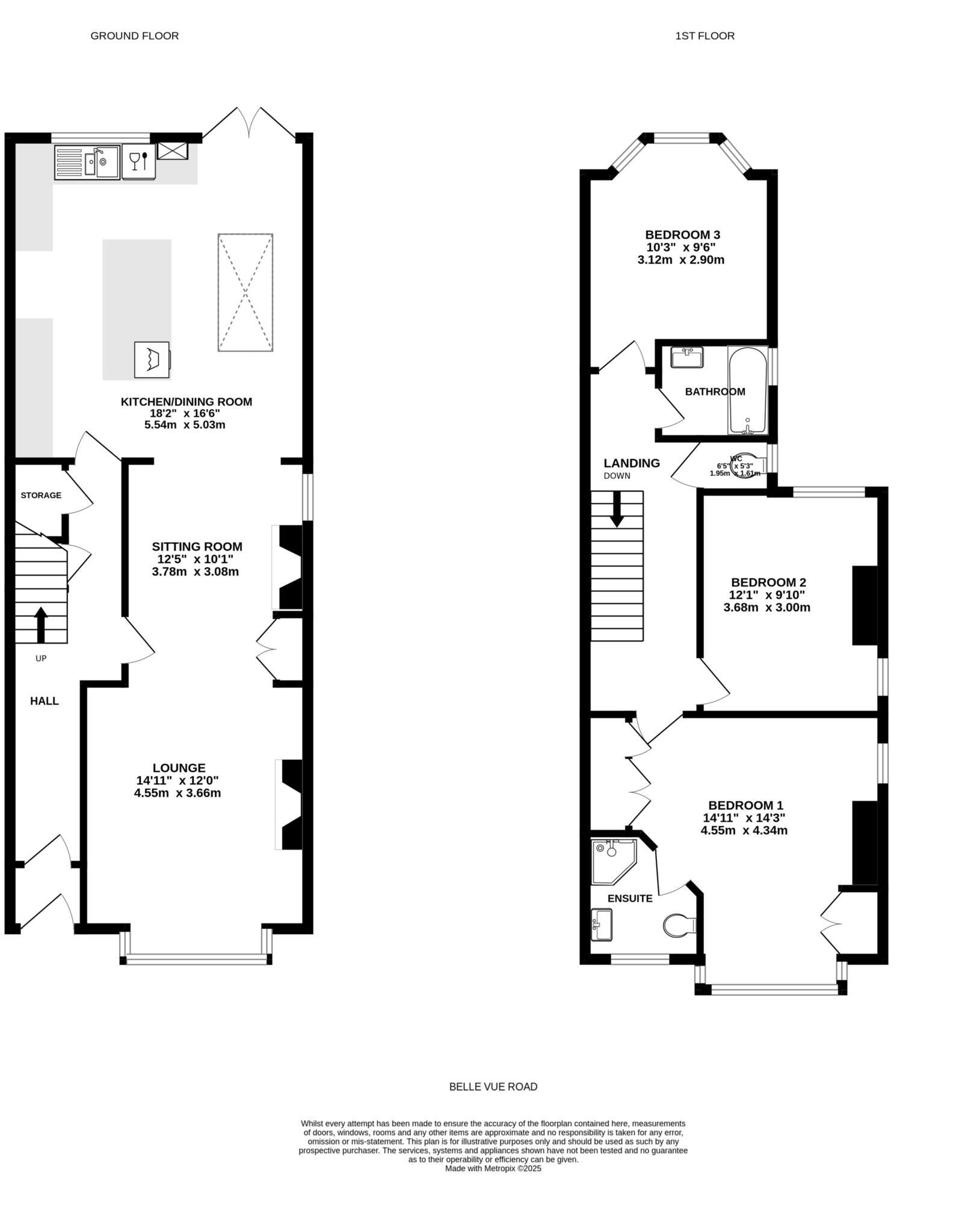 Belle Vue Road, Exmouth floorplan