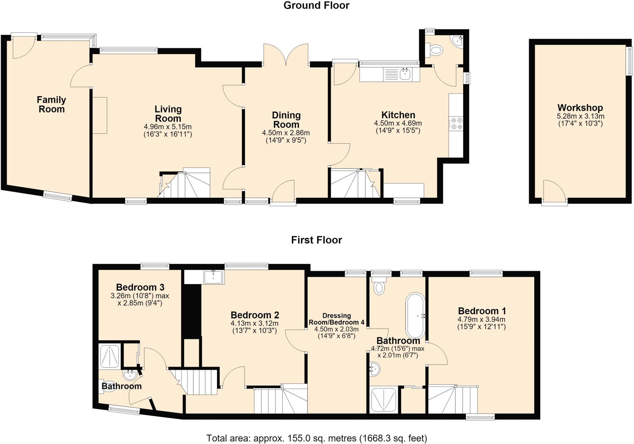 Wooburn Town - Gorgeous Period Property floorplan