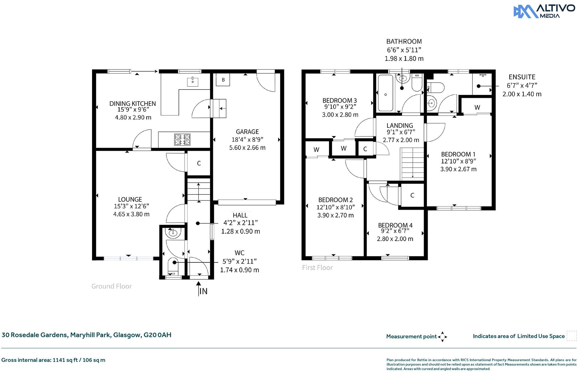 Rosedale Gardens, Maryhill, Glasgow floorplan