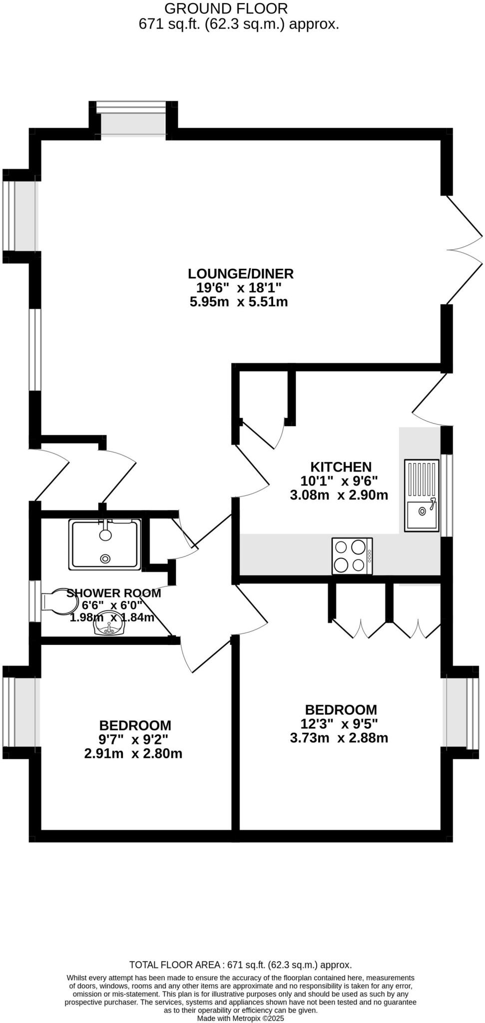 Cosawes Park Homes, Perranarworthal, TR3 floorplan