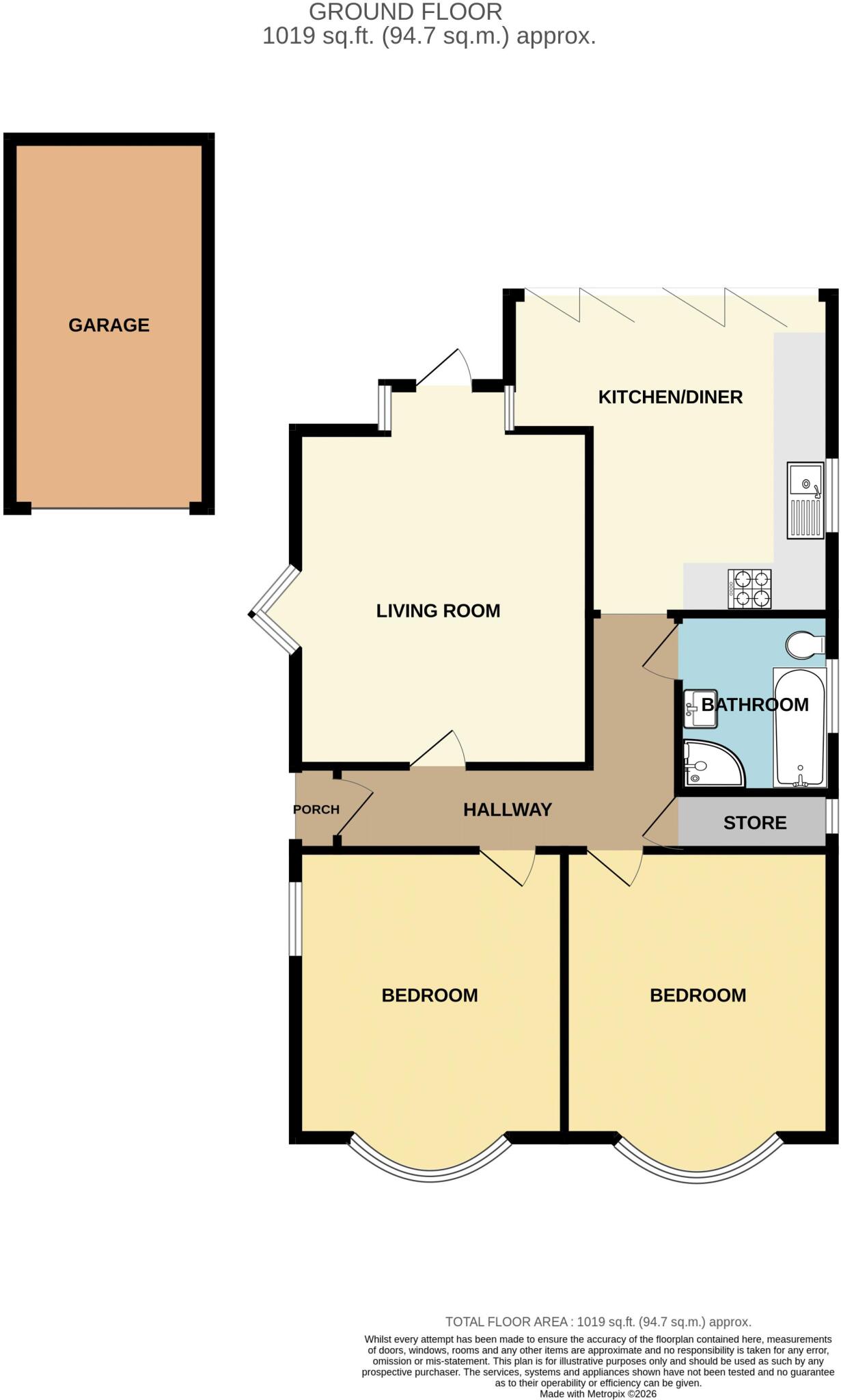 Hilltop Drive, Marple floorplan