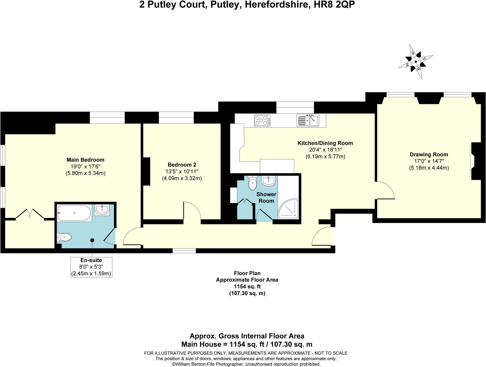 Putley Court, Putley, Nr Ledbury, Herefordshire, HR8 floorplan