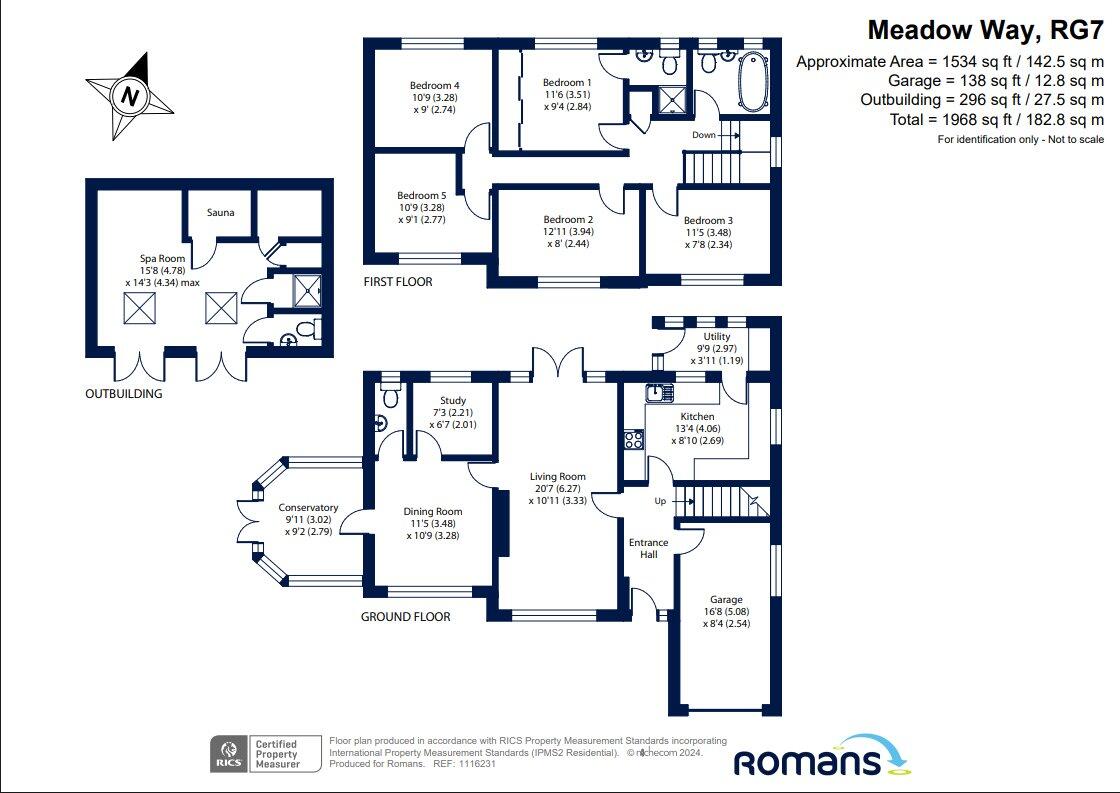Meadow Way, Theale, Reading floorplan