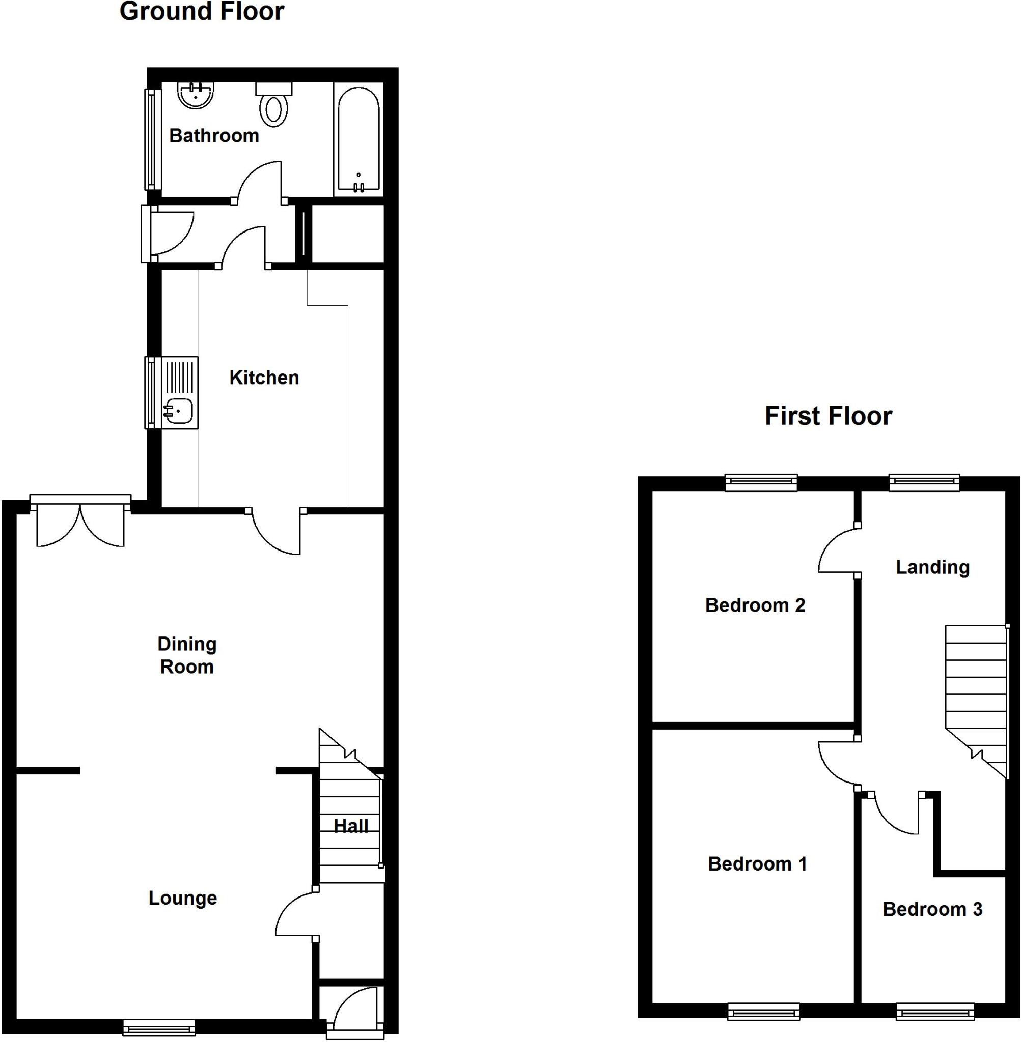 Industrial Street, Pelton, Chester Le Street, Durham, DH2 floorplan