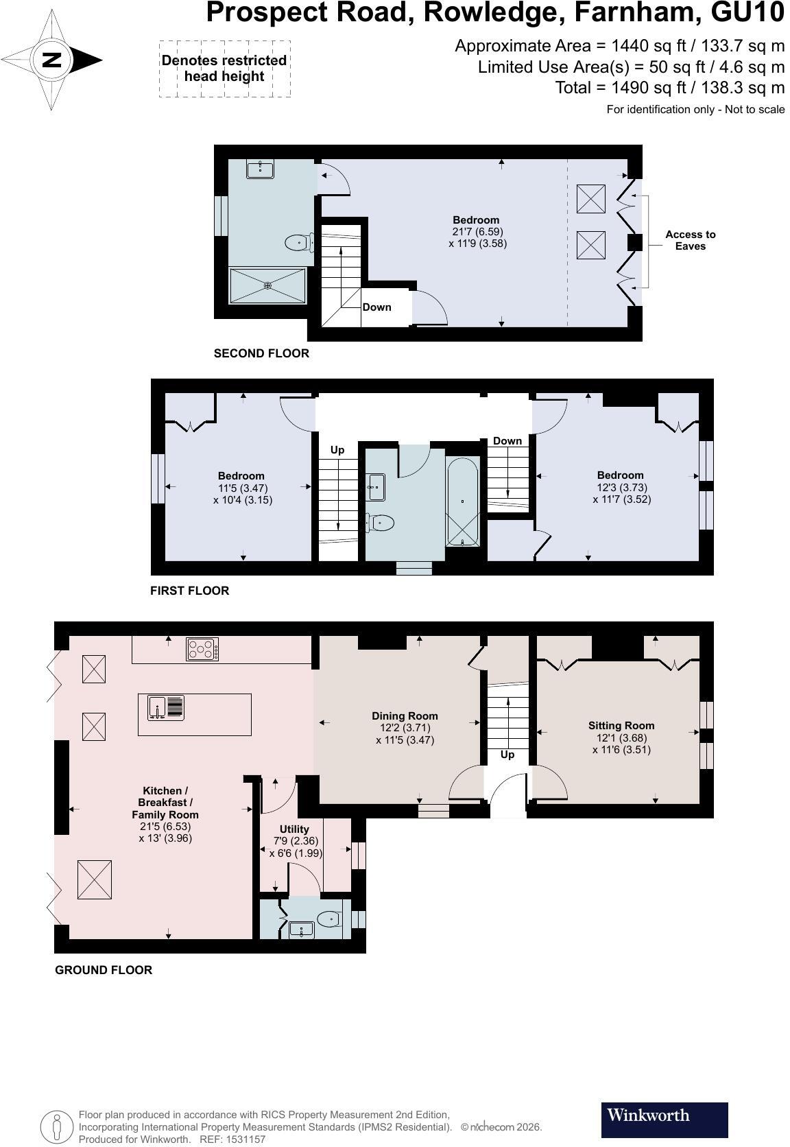 Prospect Road, Rowledge, Farnham, Surrey, GU10 floorplan