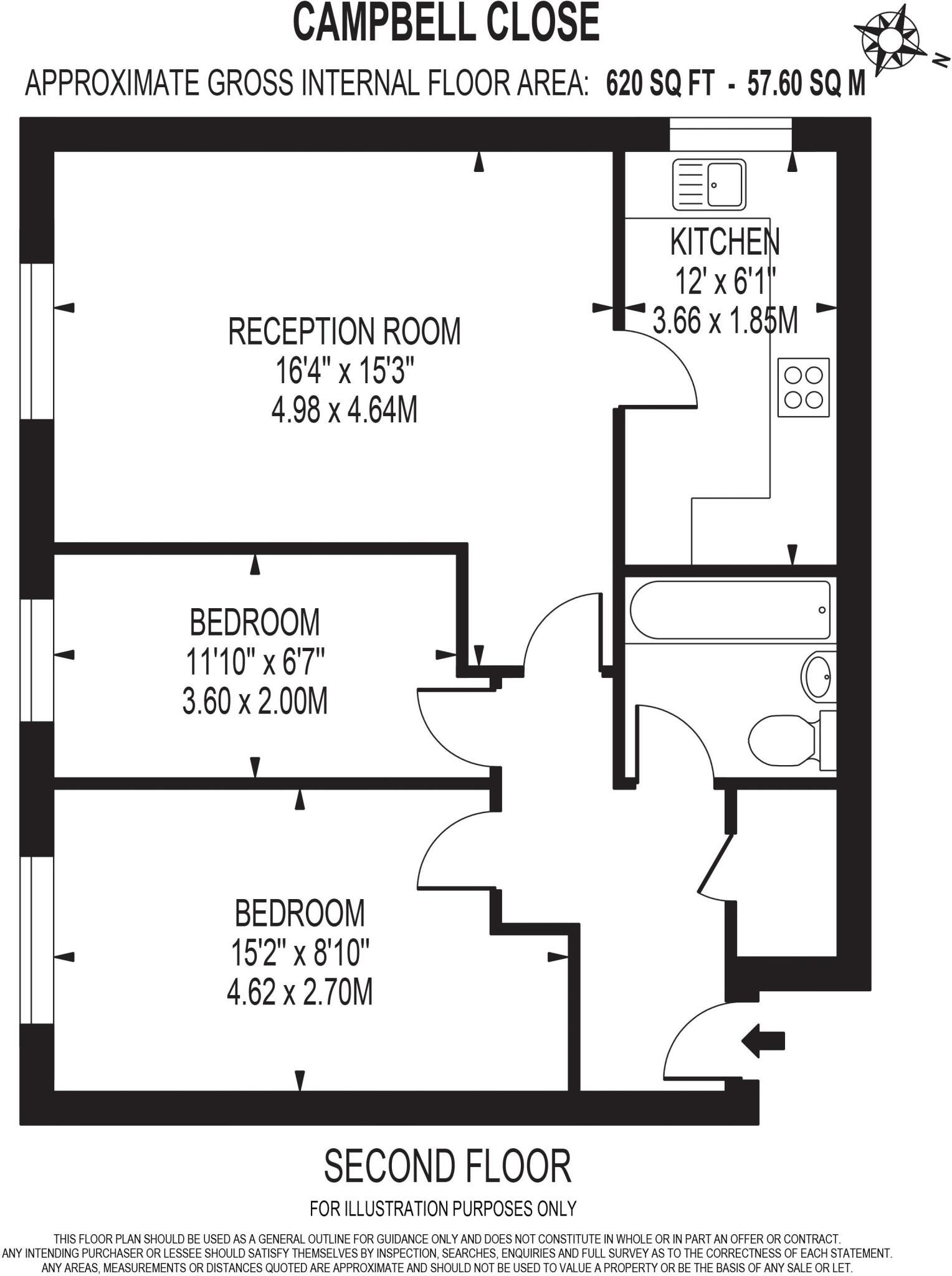 Campbell Close, Streatham floorplan