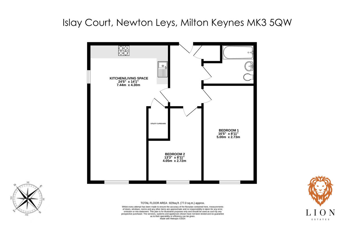 Islay Court, Milton Keynes, MK3 floorplan