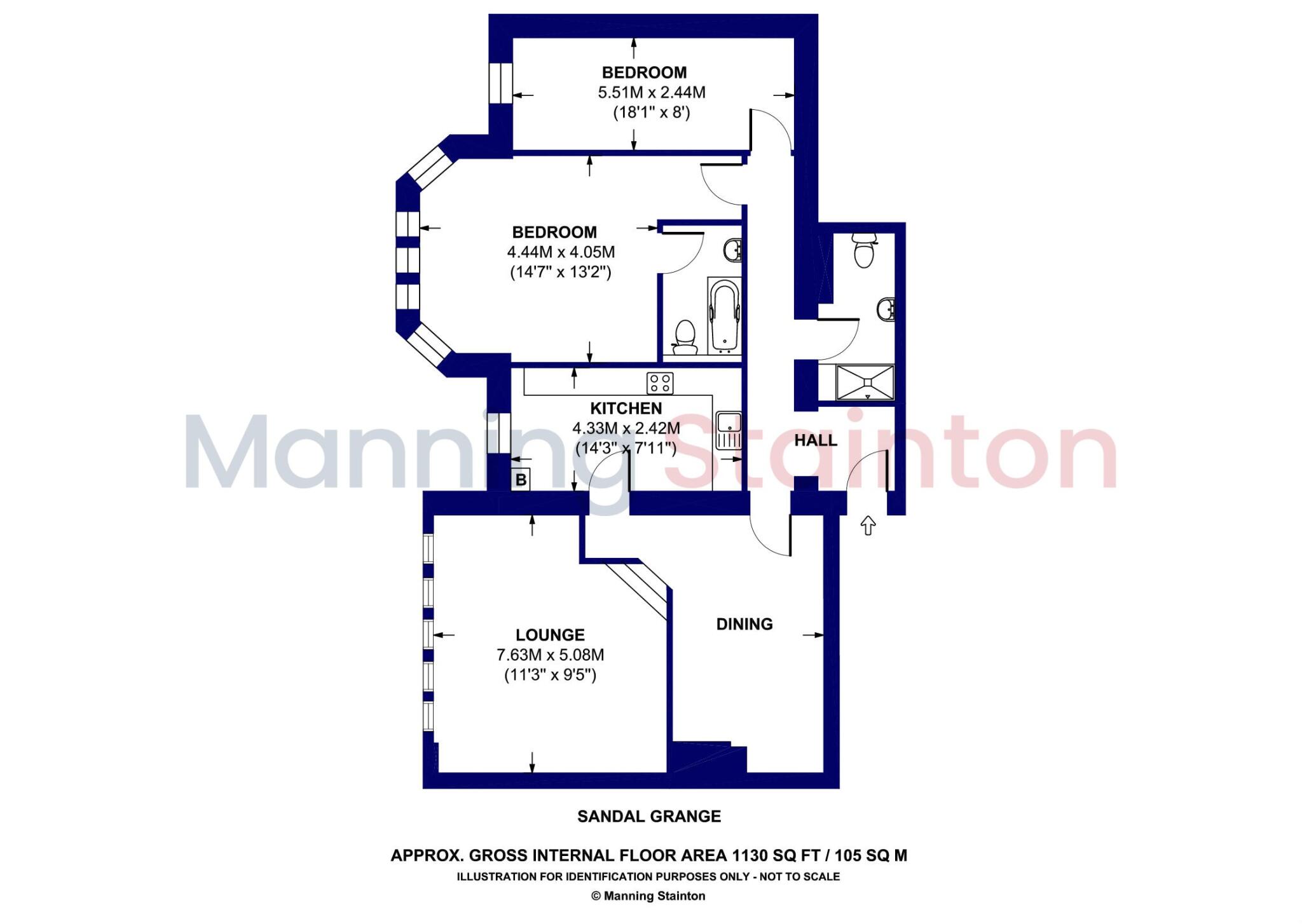 4 Sandal Grange, Walton Lane, Wakefield, West Yorkshire floorplan
