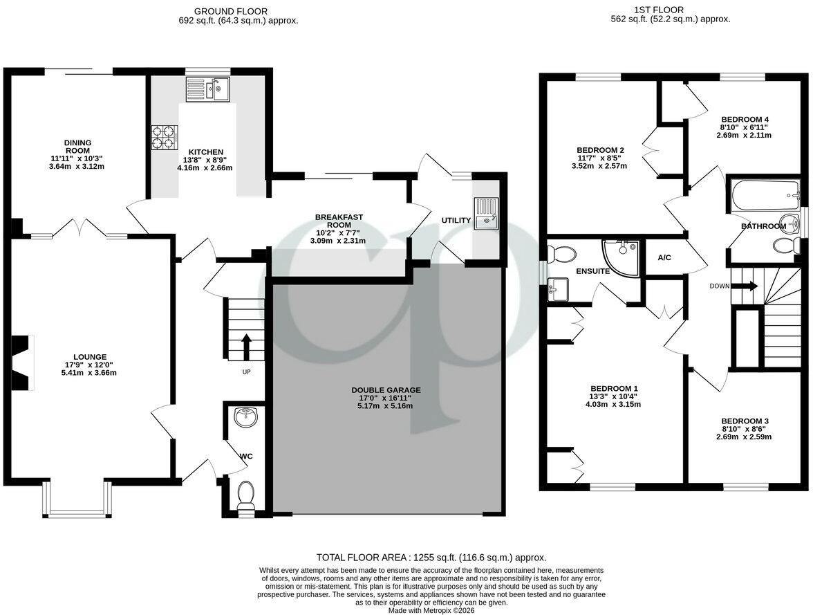 Parmiter Way, Ampthill, Bedfordshire, MK45 floorplan