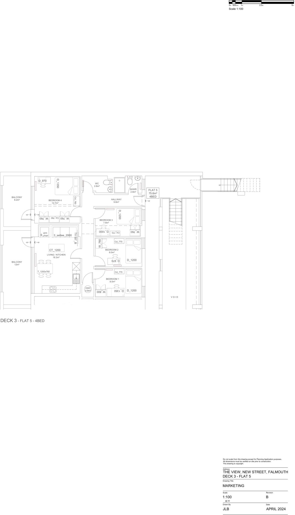 Flat 5, The View, New Street TR11 3LQ floorplan