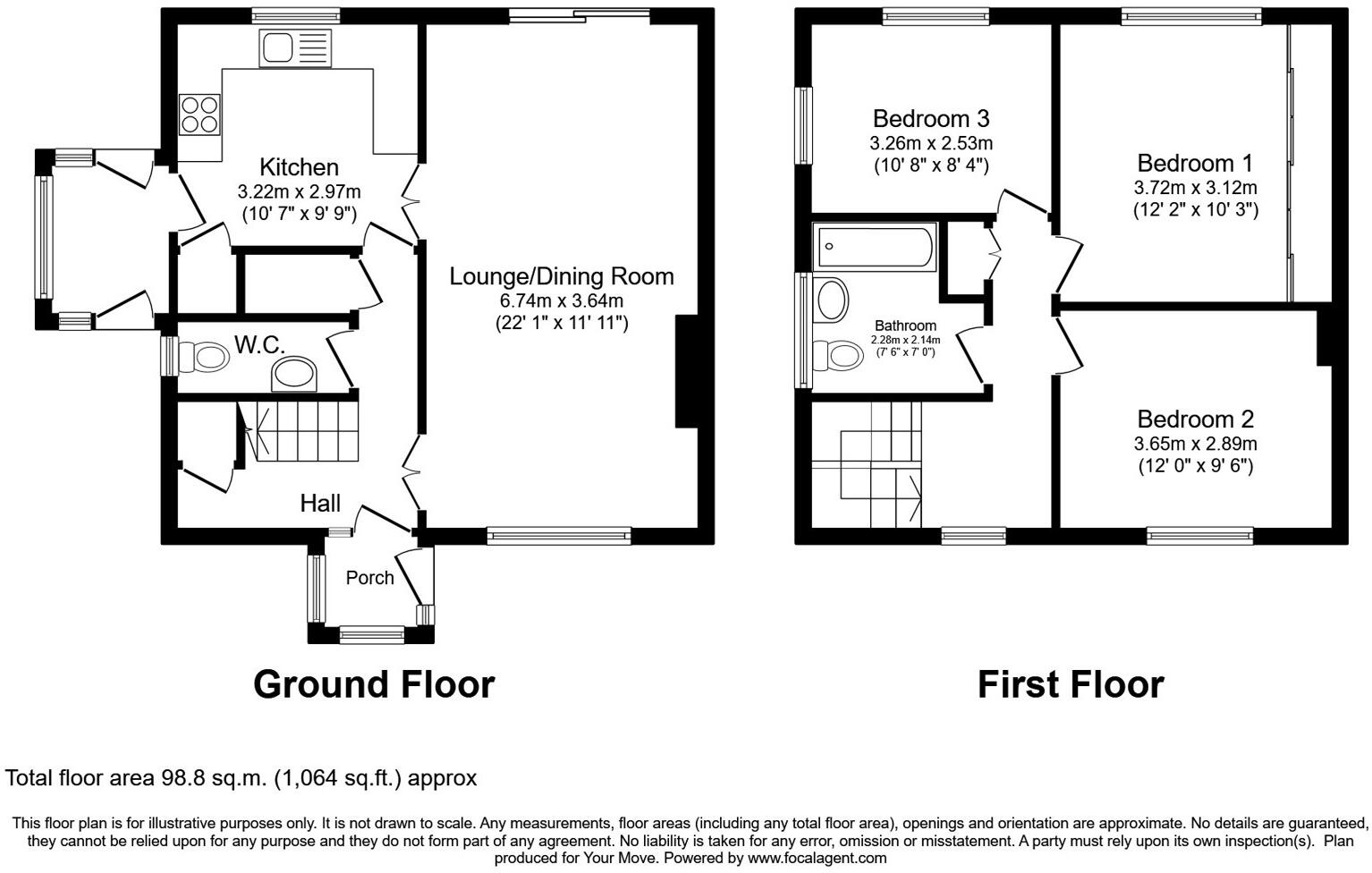 The Brow, Brighton, East Sussex, BN2 floorplan