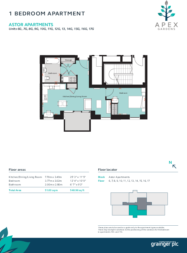 Apex Gardens, Seven Sisters London N15 floorplan