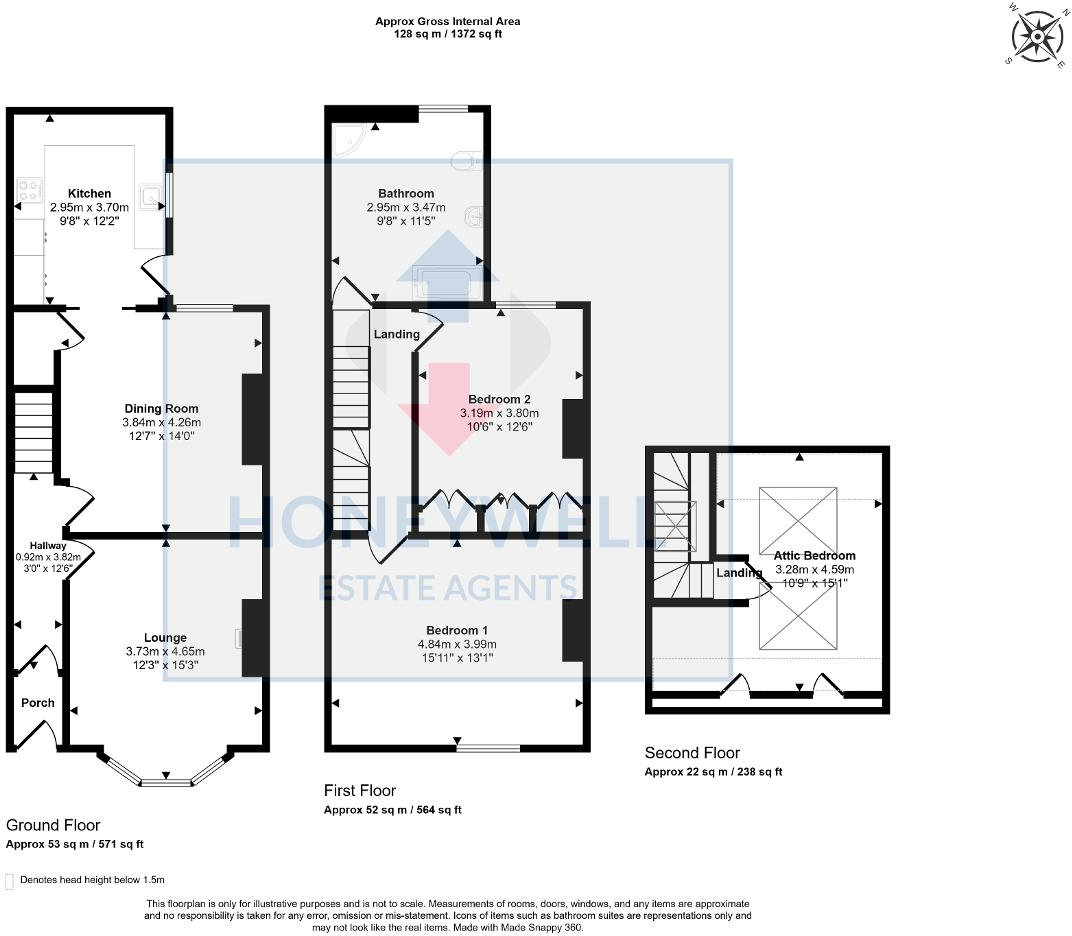 Chatburn Road, Clitheroe, Lancashire, BB7 2AW floorplan