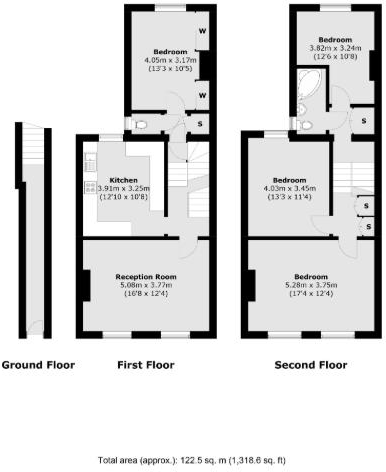 Lower Mortlake Road, Richmond, TW9 floorplan